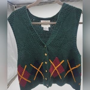 Vintage Knit Vest Talbots